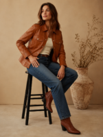 Roan Leather Western Jacket - Image 3