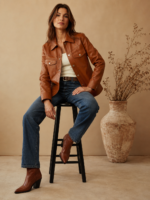Roan Leather Western Jacket